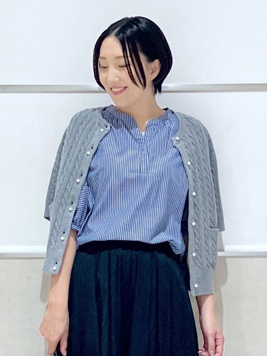 eriko さんの「Dessin｜ケーブルカーディガン」を使ったコーディネート