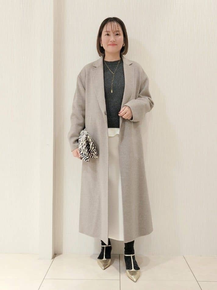 naokoさんの「UNTITLED｜【ロング丈/軽やか】テーラード　リバーコート」を使ったコーディネート