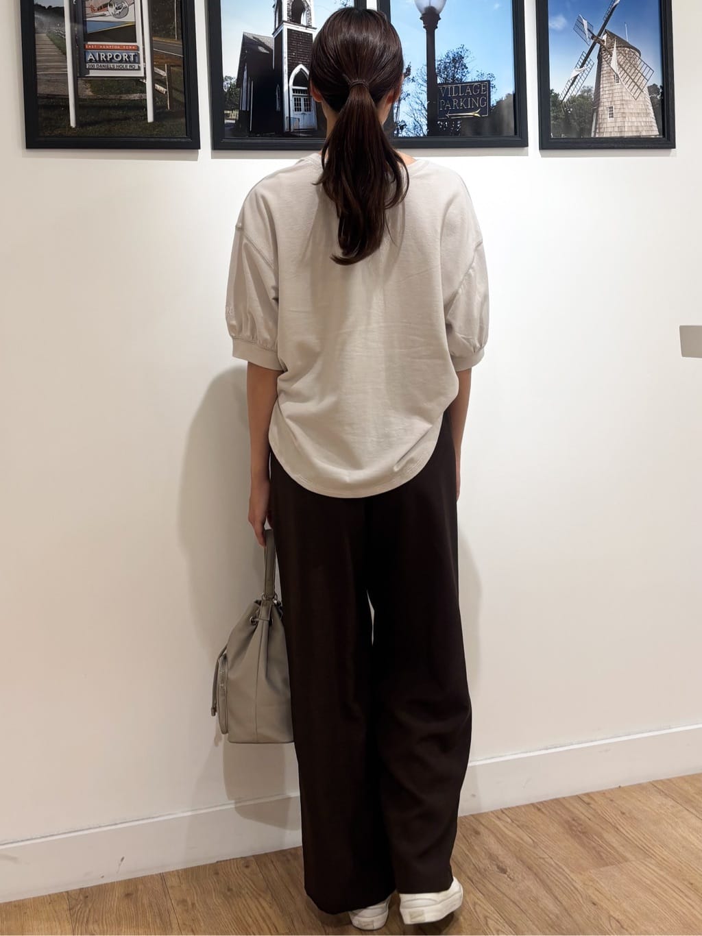 Ririkaさんの「Dessin｜【360度可愛い/前後2WAY/洗える】ライトコットンヘンリーカットソー」を使ったコーディネート