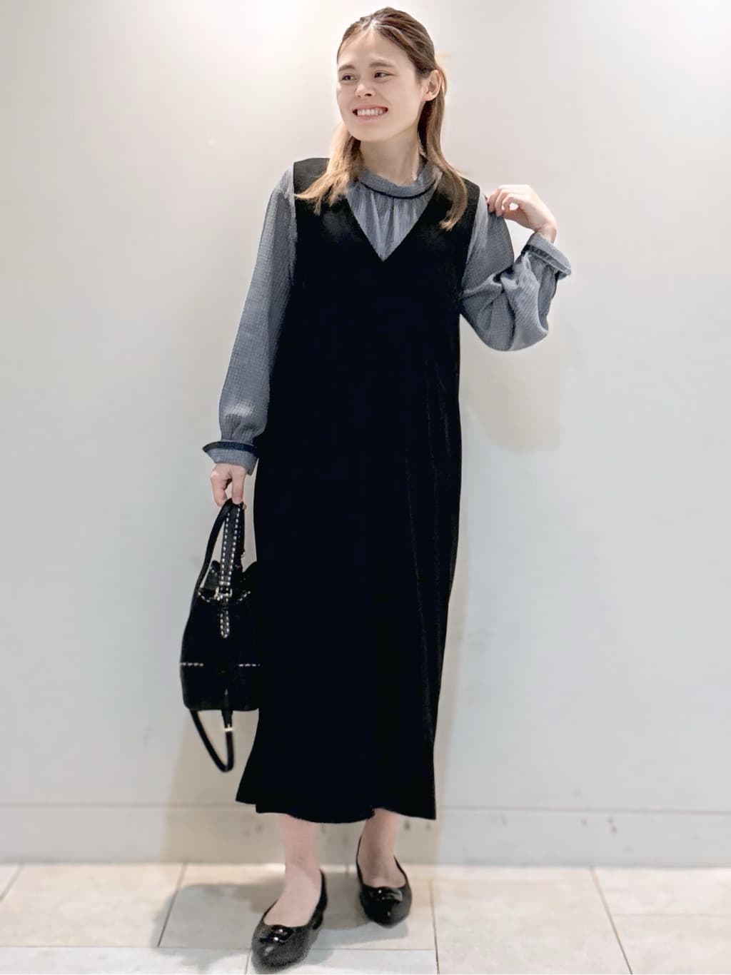 S&auml;K&iuml;さんの「Reflect｜【長め丈／ドライタッチ】ガンクラブチェック柄ブラウス」を使ったコーディネート