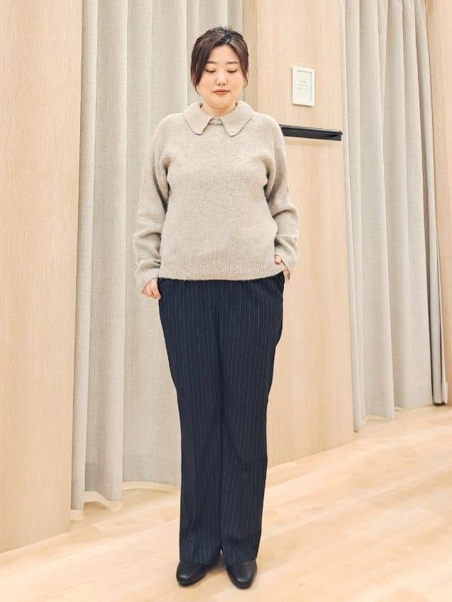ふるさんの「grove｜【あったか裏起毛】かっこよさも穿き心地も叶える、優秀スラックスパンツ」を使ったコーディネート