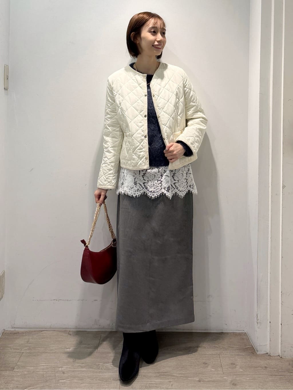 ぶまりんさんの「OPAQUE.CLIP｜アート柄シャギーニット【洗濯機OK】」を使ったコーディネート
