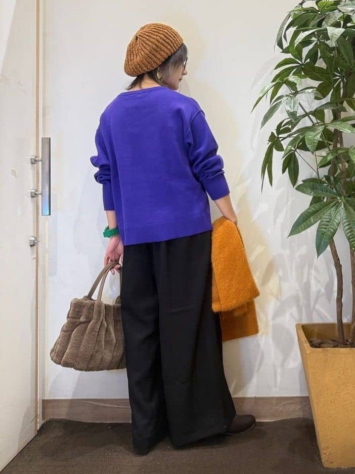 misakiさんの「SHOO･LA･RUE｜【着丈選べる/S-LL】スタイルアップが叶う ベルト付きワイドパンツ」を使ったコーディネート