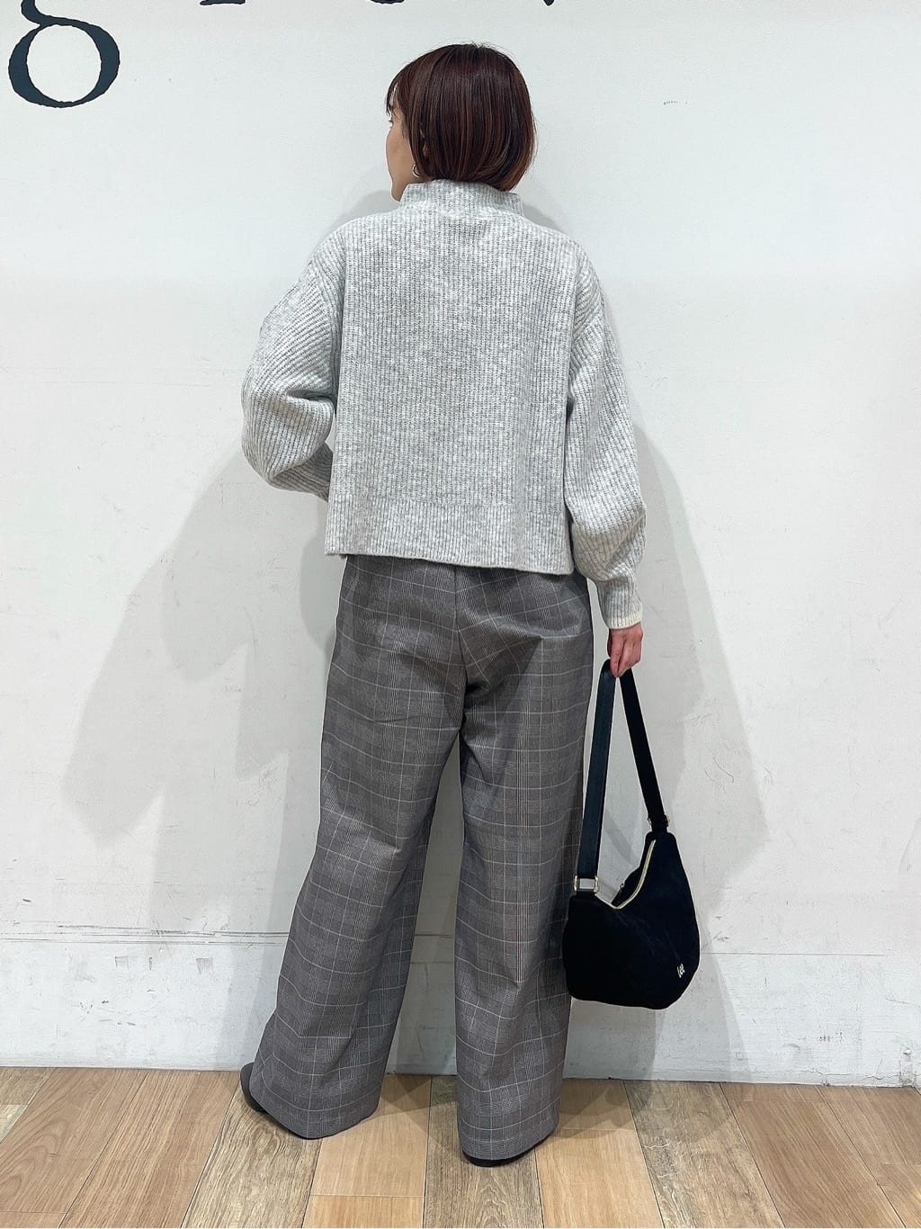 山さんさんの「grove｜【洗える】ふんわりウール混ボトルネックニット」を使ったコーディネート