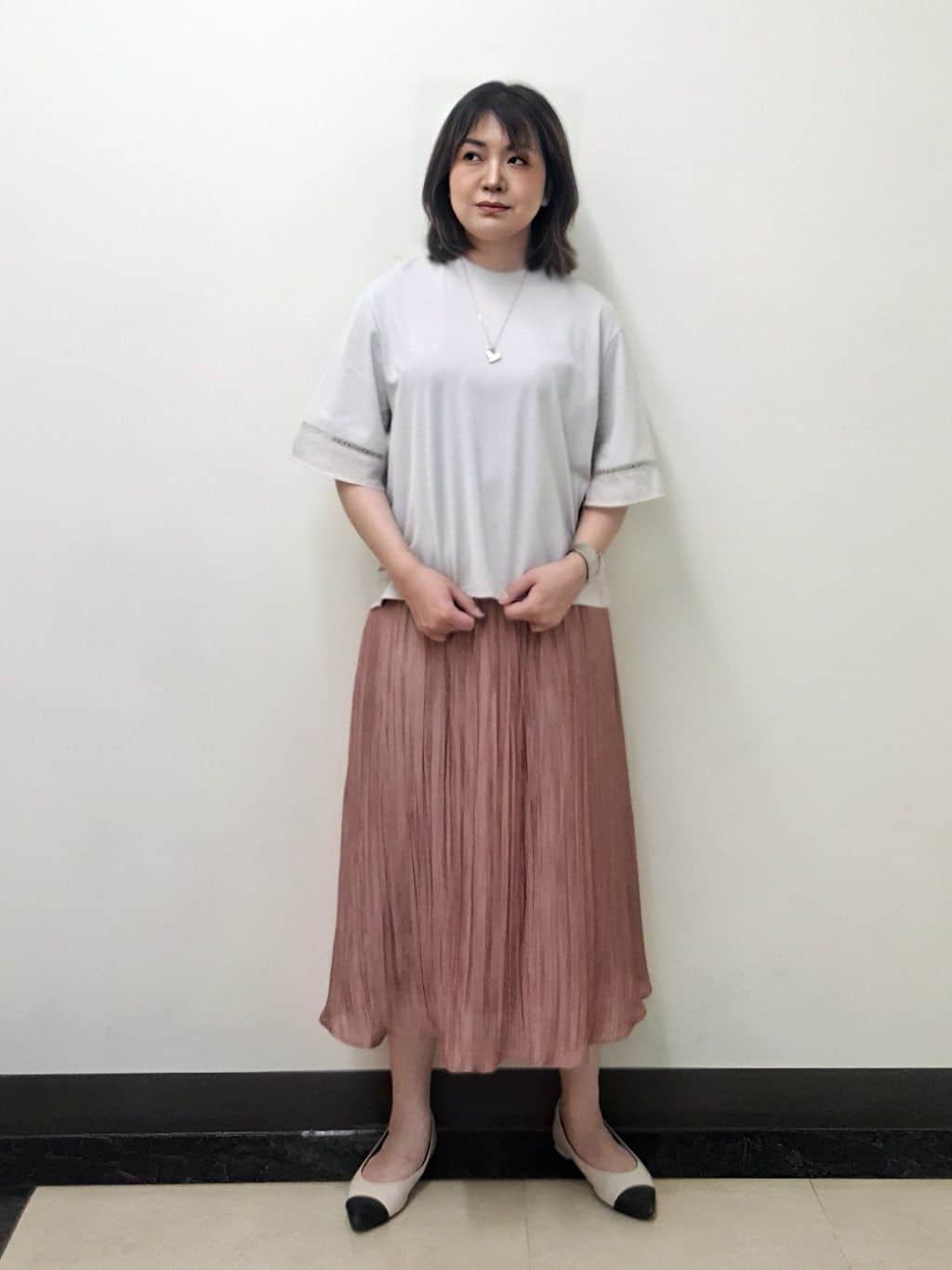 S.xuliさんの「Reflect｜【E‐QUALITY／体型カバー】シアー&times;レースデザインプルオーバー」を使ったコーディネート
