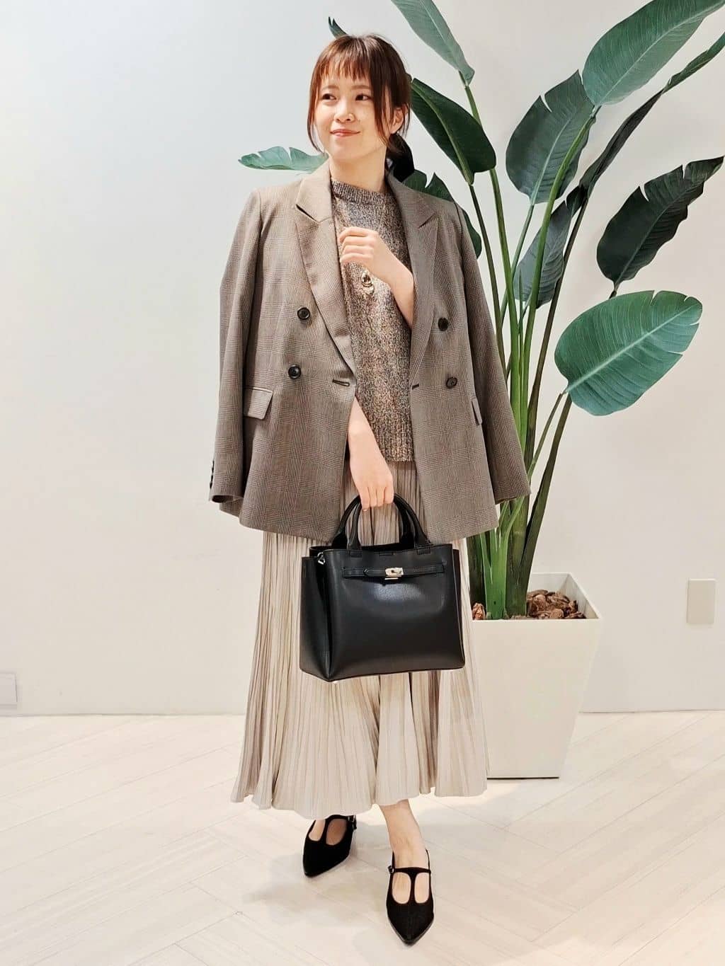YuKaRiさんの「UNTITLED｜【セットアップ可】ウールライク ダブルブレストジャケット」を使ったコーディネート