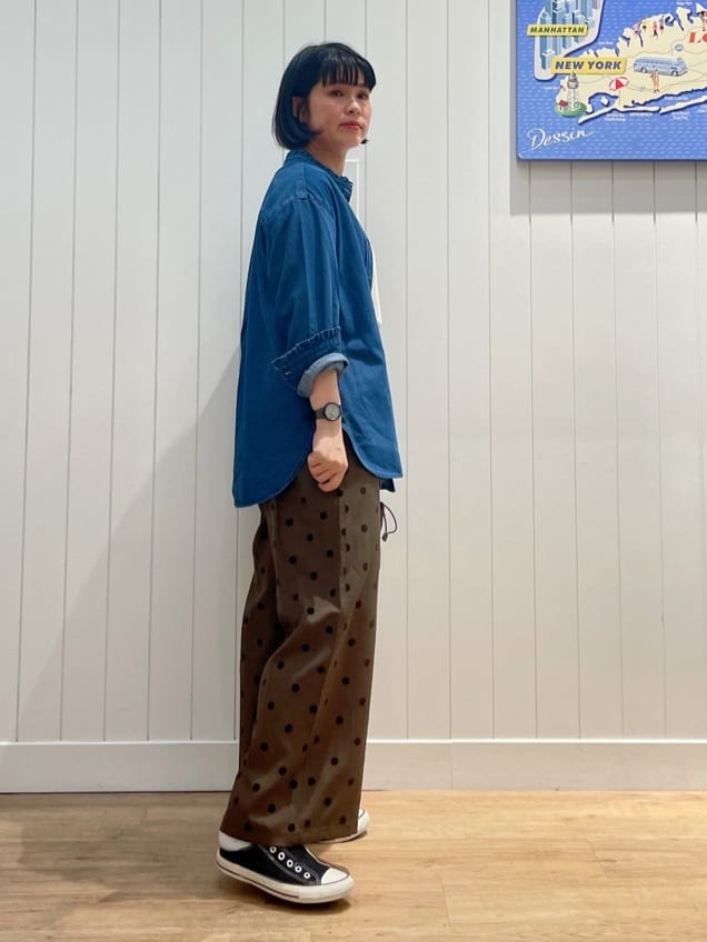 mikaさんの「Dessin｜【洗える】チュール刺繍Tシャツ」を使ったコーディネート