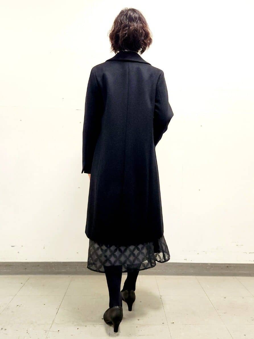 mayumayuさんの「Reflect｜【SS-4Lサイズ／選べる6色】テーラードカラーロングウール混コート」を使ったコーディネート
