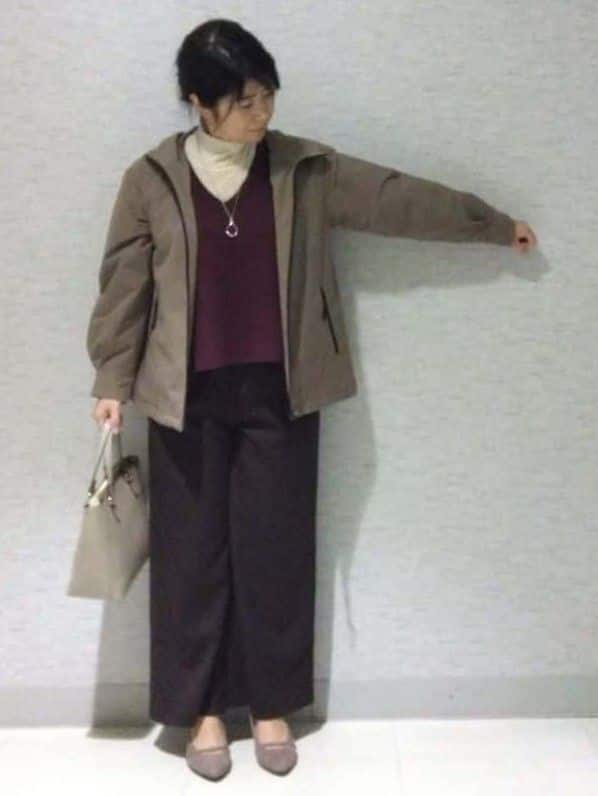 sakoさんの「Reflect｜【レイヤードスタイルのインナーに◎】タートル&times;ラグランスリーブプルオーバー」を使ったコーディネート