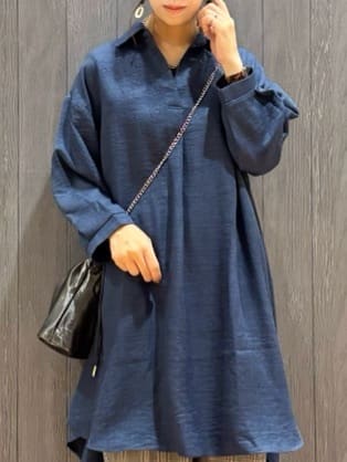 meiさんの「SHOO･LA･RUE｜【S-LL/体型カバー】さらっとしたタッチが魅力 デニムライクチュニック」を使ったコーディネート