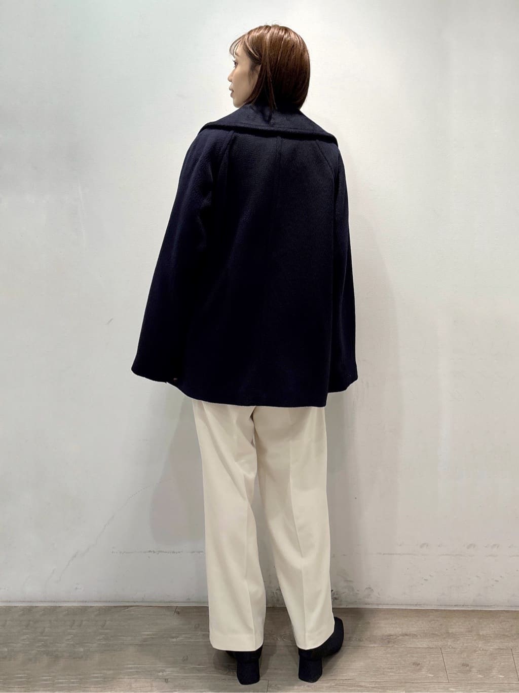 ぶまりんさんの「OPAQUE.CLIP｜カシミヤブレンドウールミドルピーコート」を使ったコーディネート