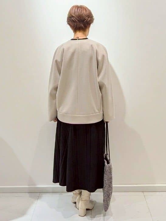 mamiさんの「Reflect｜【ゆったりシルエット】ジャージメルトンコクーンジャケット」を使ったコーディネート