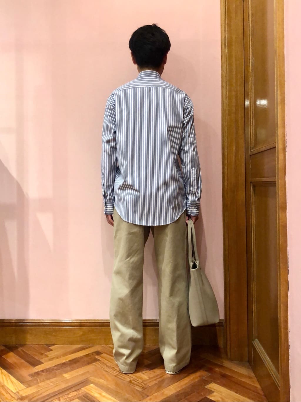 OKJさんの「DRESSTERIOR｜THOMAS MASON ストライプシャツ」を使ったコーディネート