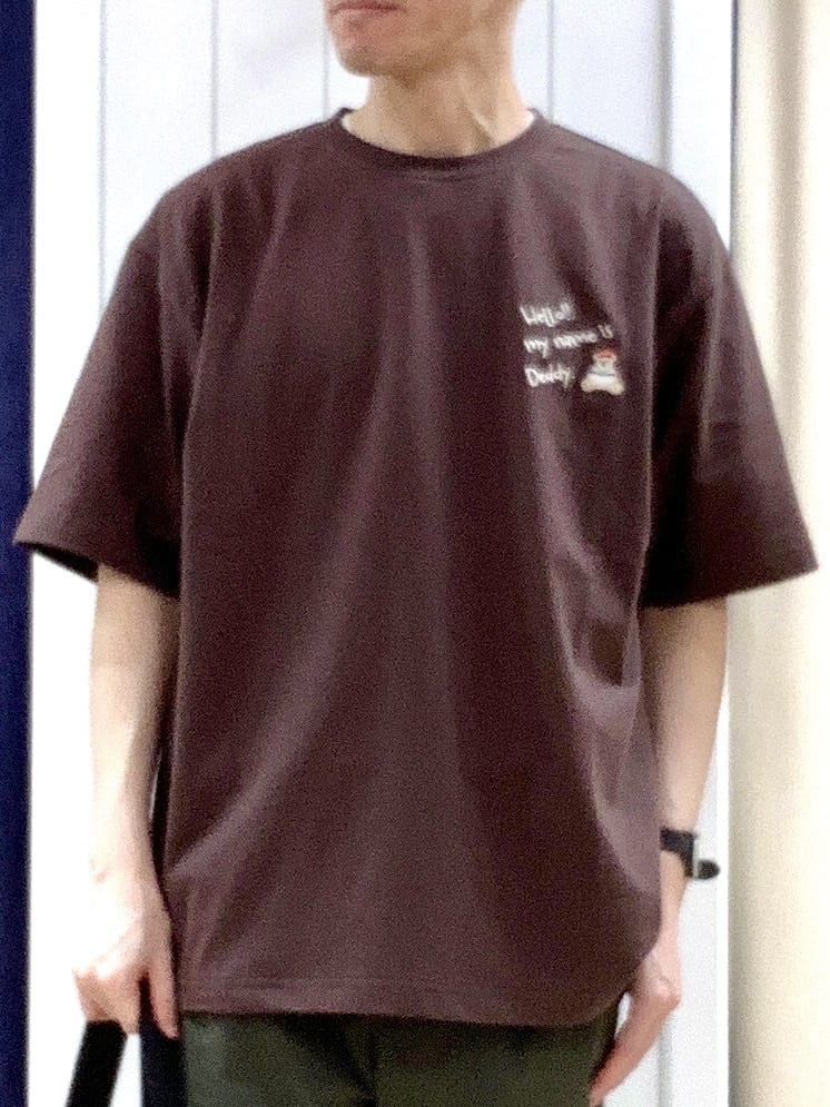 Takaさんの「Dessin｜【ユニセックス・洗える】Deddy刺繍入り オーガニックコットンTシャツ」を使ったコーディネート