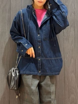 meiさんの「SHOO･LA･RUE｜【洗濯機可/S-LL/アンサンブル可】8分袖で手元を華奢に魅せる さらっとタッチニット」を使ったコーディネート
