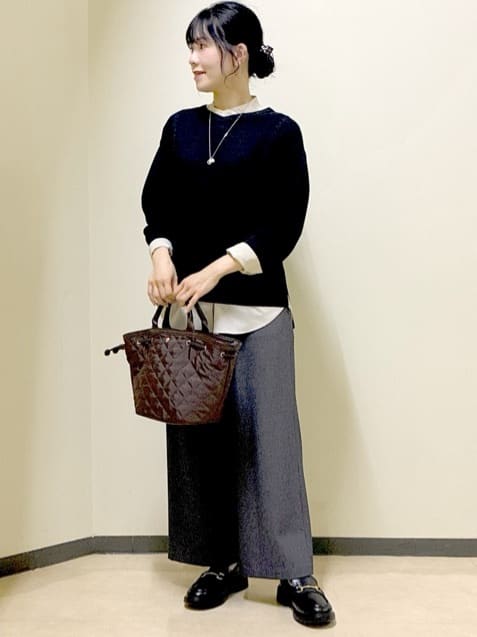  beni_gingerさんの「Reflect｜【パンツ合わせにぴったり◎】ゆったりオフボディニット」を使ったコーディネート