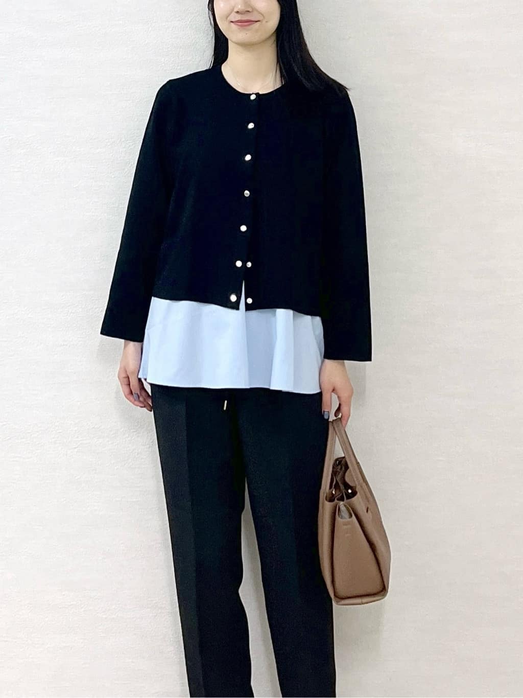 sachikoさんの「OPAQUE.CLIP｜《ツインセット》リラクシーサイドスリットニット&times;ドッキングタンク【洗濯機洗い可】」を使ったコーディネート
