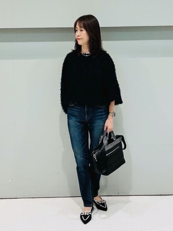 makiさんの「UNTITLED｜【Healthy DENIM&times;UNTITLED】別注 R Mrytle（リマートル）テーパードデニム」を使ったコーディネート