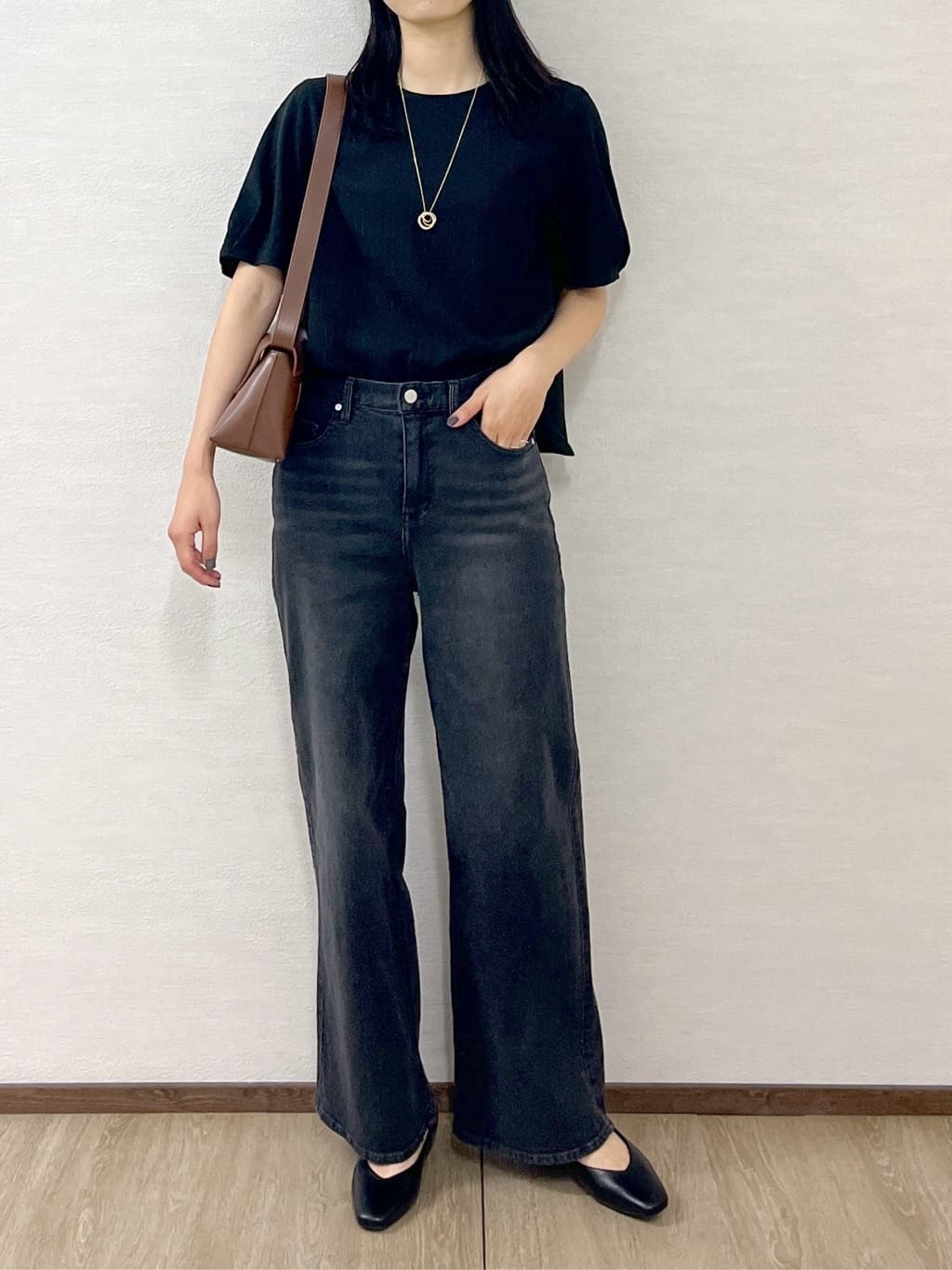 sachikoさんの「OPAQUE.CLIP｜ガーターボリュームスリーブニット【UVケア／洗濯機洗い可】」を使ったコーディネート