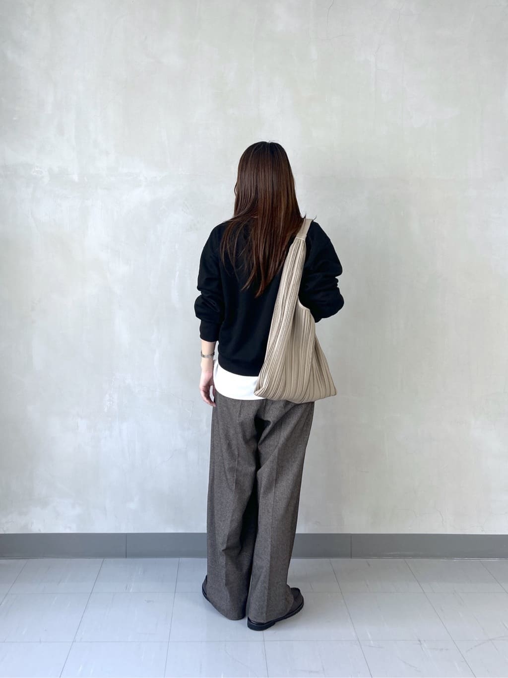 takaさんの「INDIVI｜ツイードタックワイドパンツ」を使ったコーディネート