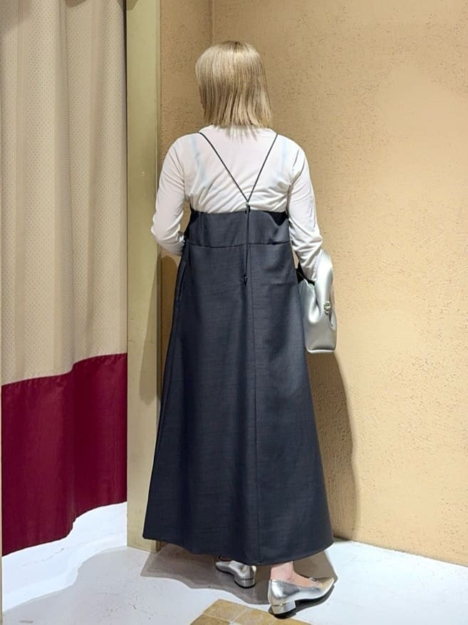 さち。さんの「grove｜【カセット服】洗えるAラインキャミワンピース」を使ったコーディネート