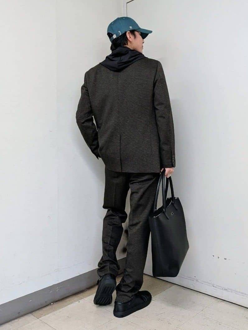 ryoさんの「TAKEO KIKUCHI｜【None Of Stress】アクティブジャージ 千鳥 ジャケット」を使ったコーディネート