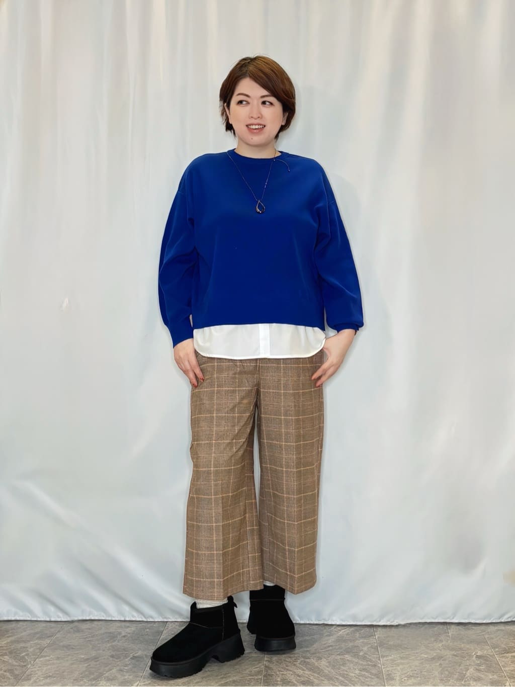たみさんの「SHOO･LA･RUE｜【洗濯機可/S-LL】きちんと見えする あったか裏起毛ガウチョパンツ」を使ったコーディネート