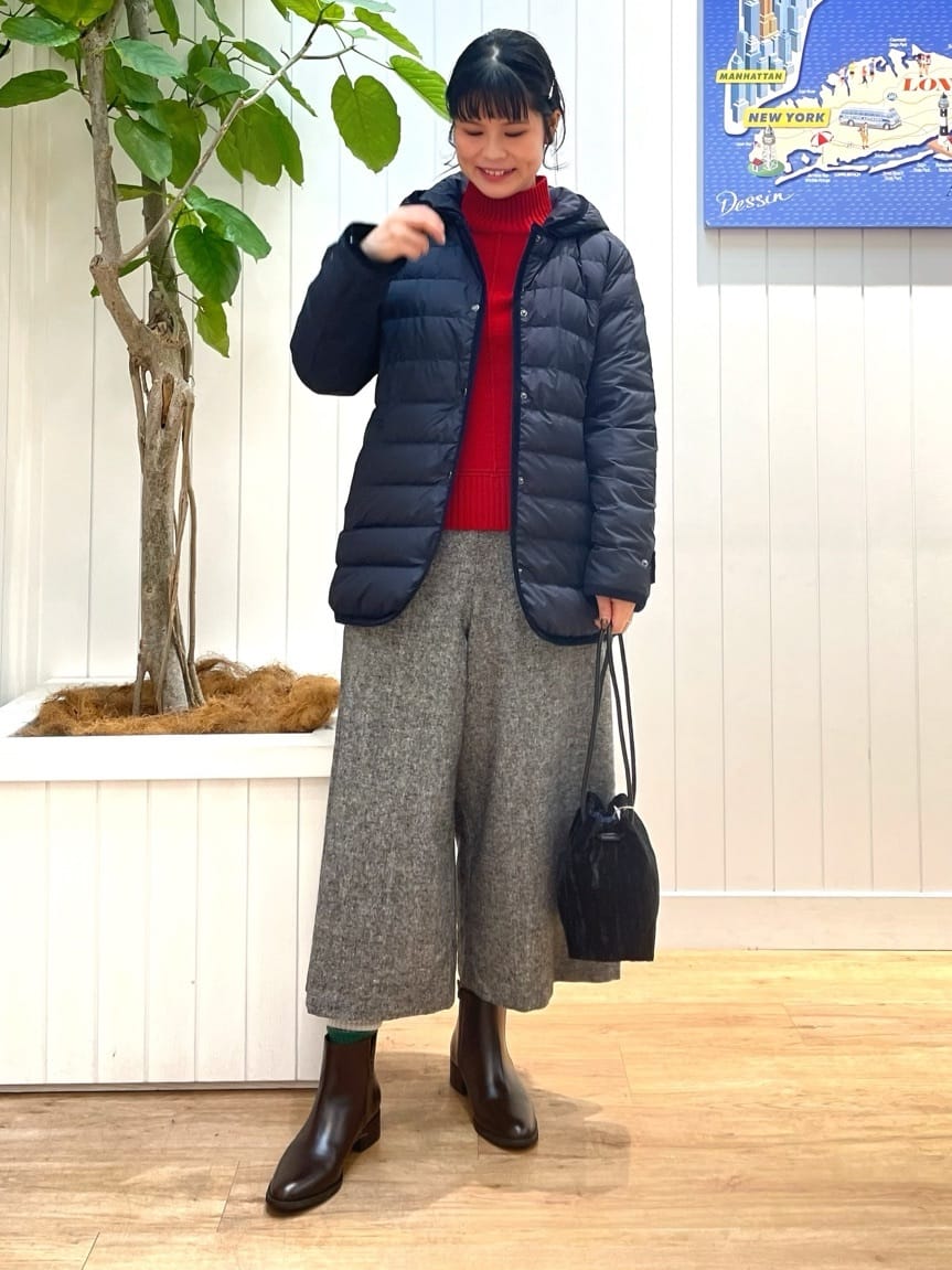 mikaさんの「Dessin｜【洗える】センタータックラインハイネックニット」を使ったコーディネート