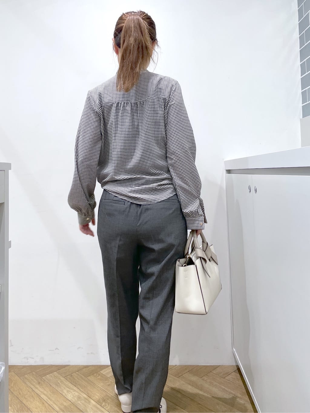 Junさんの「index｜アシンメトリーレイヤードボウタイブラウス【洗濯機OK／イージーアイロン／防シワ】《XS～3L》」を使ったコーディネート