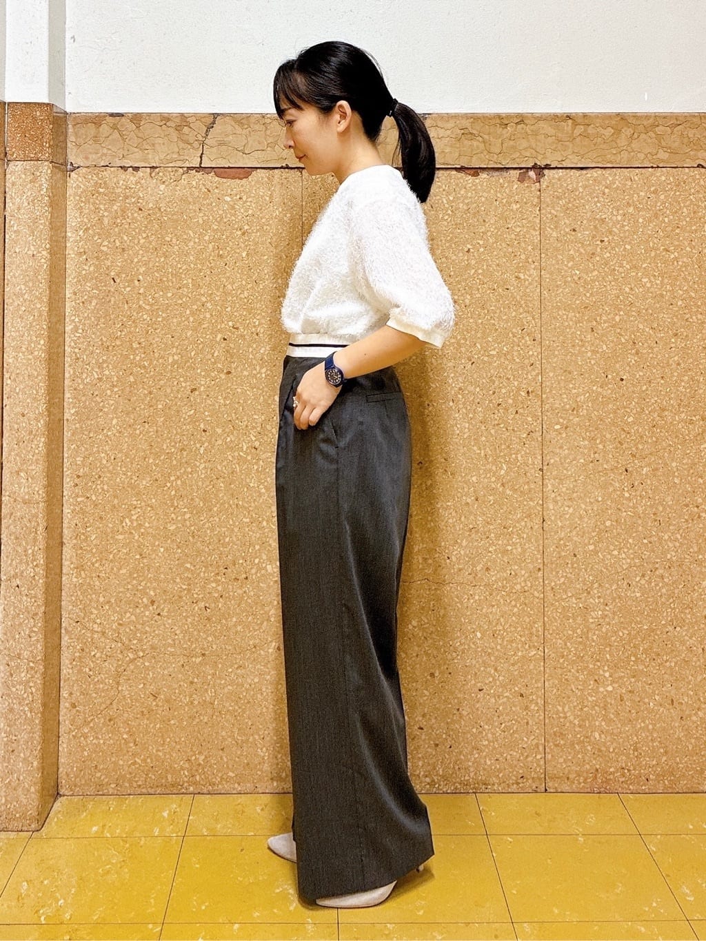 hattoriさんの「INDIVI｜ヘアリージャカードトップス」を使ったコーディネート