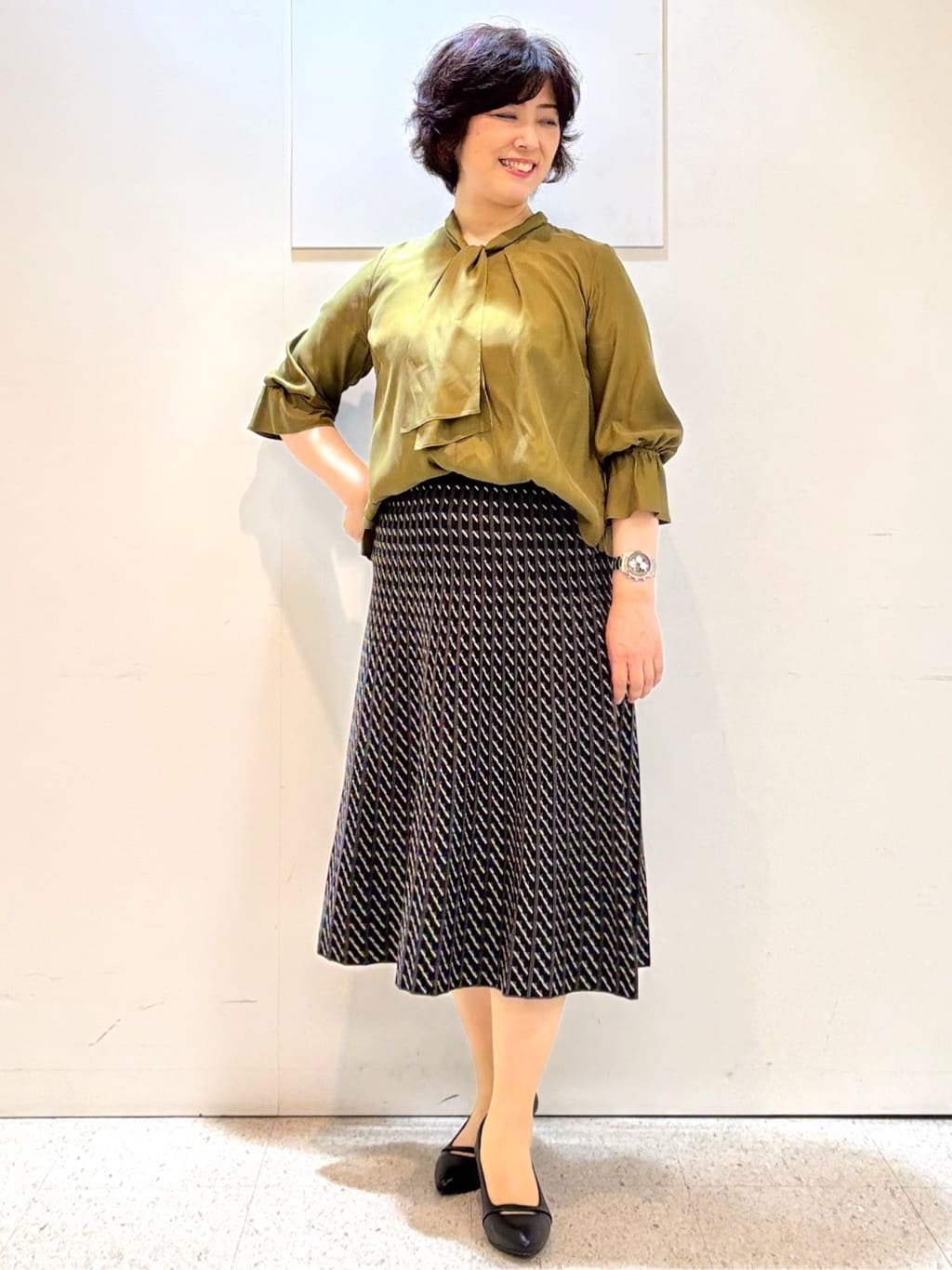 ヤスコさんの「Reflect｜【ライトアウター／ゆったり羽織れる／気軽な羽織りに◎】ライトブルゾン」を使ったコーディネート