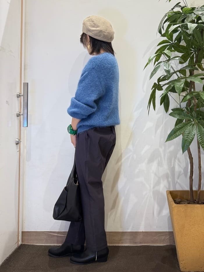 misakiさんの「SHOO･LA･RUE｜【高レビュー/洗濯機可/SS-LL】あったか裏起毛 のびのびストレッチ テーパードパンツ」を使ったコーディネート