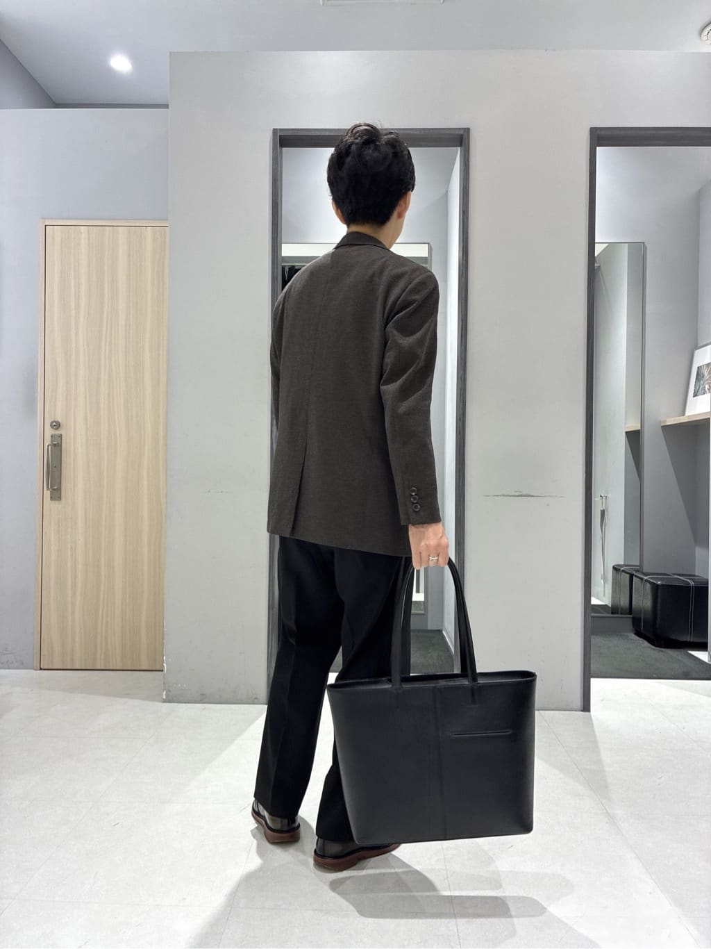 わいずみさんの「TAKEO KIKUCHI｜【None Of Stress】アクティブジャージ 千鳥 ジャケット」を使ったコーディネート