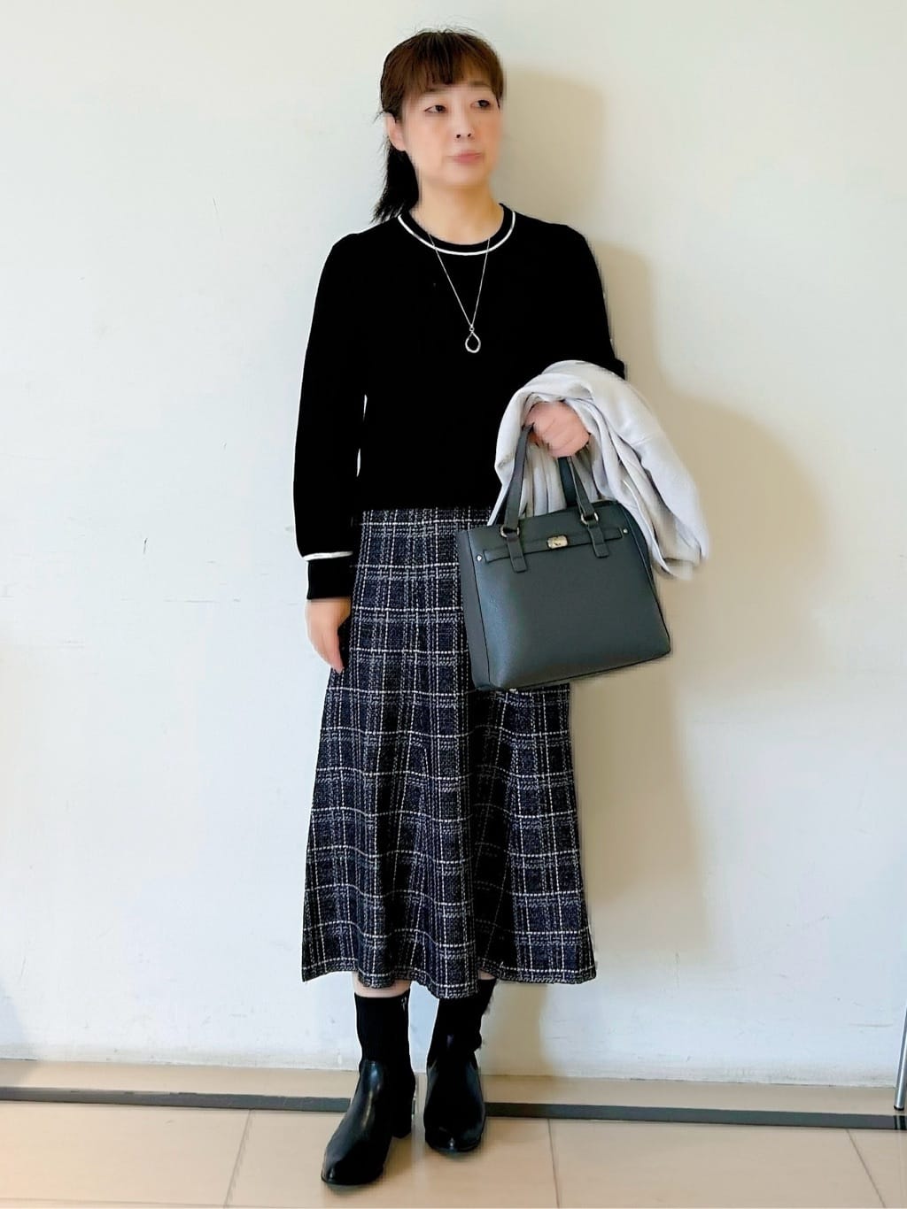 ひーさんの「Reflect｜【ライトアウター／気軽な羽織に◎】オフボディカーディガン」を使ったコーディネート
