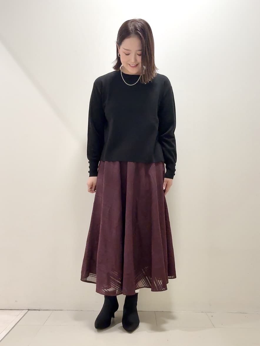 YUIさんの「UNTITLED｜【アンサンブル可/洗える】ウールミラノリブニット」を使ったコーディネート