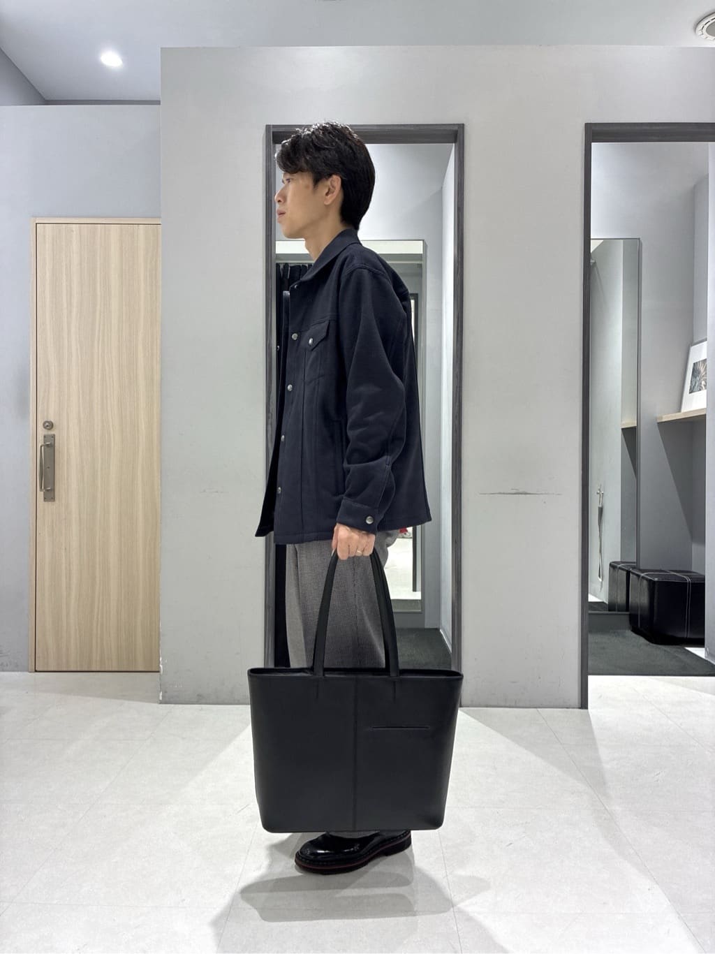 わいずみさんの「TAKEO KIKUCHI｜【COOL CITY WEAR】インドライ天竺モックネック プルオーバー /吸汗速乾」を使ったコーディネート