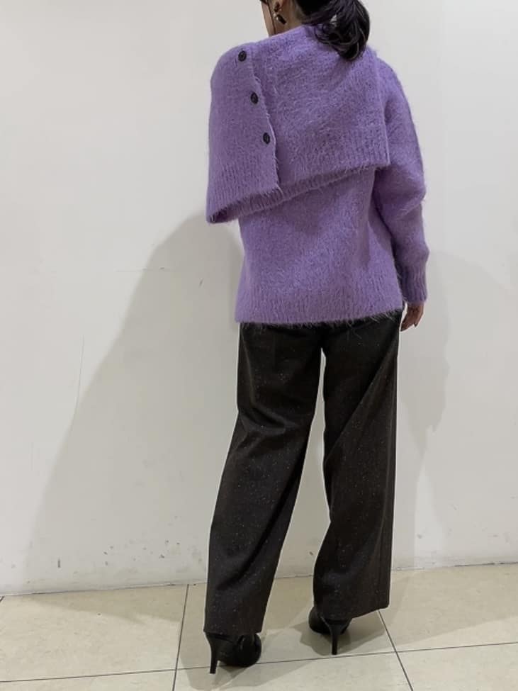 watanabeさんの「UNTITLED｜【ゆったり】アルパカ混シャギー カーディガン」を使ったコーディネート