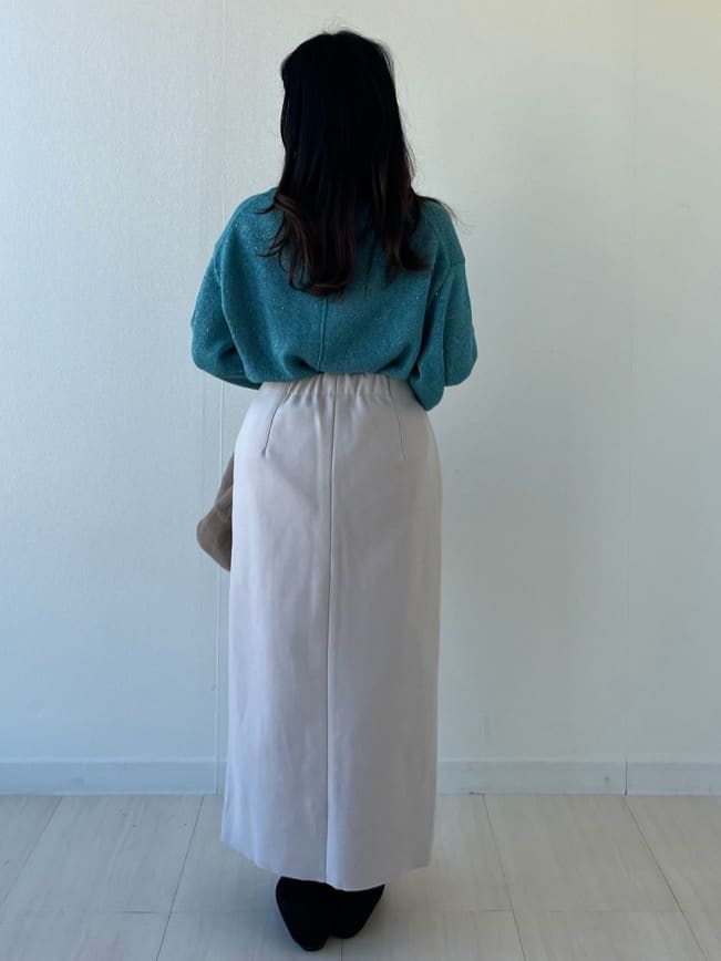 Mori Moriさんの「index｜ウールライクタイトスカート【洗濯機洗い可】《8col》」を使ったコーディネート
