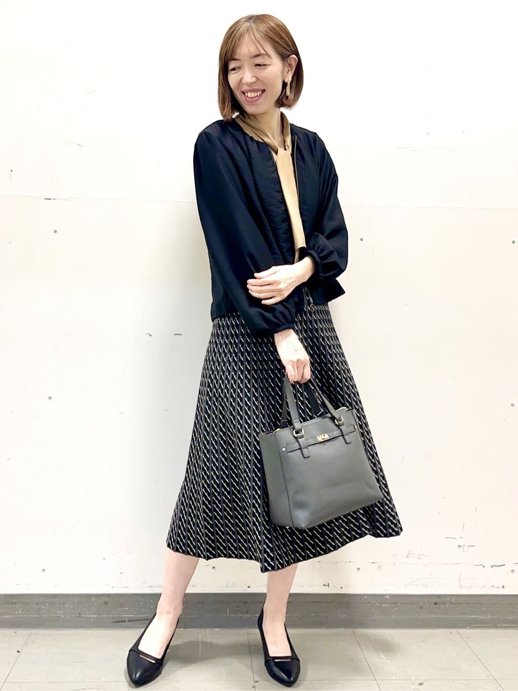 イト子さんの「Reflect｜【ライトアウター／ゆったり羽織れる／気軽な羽織りに◎】ライトブルゾン」を使ったコーディネート