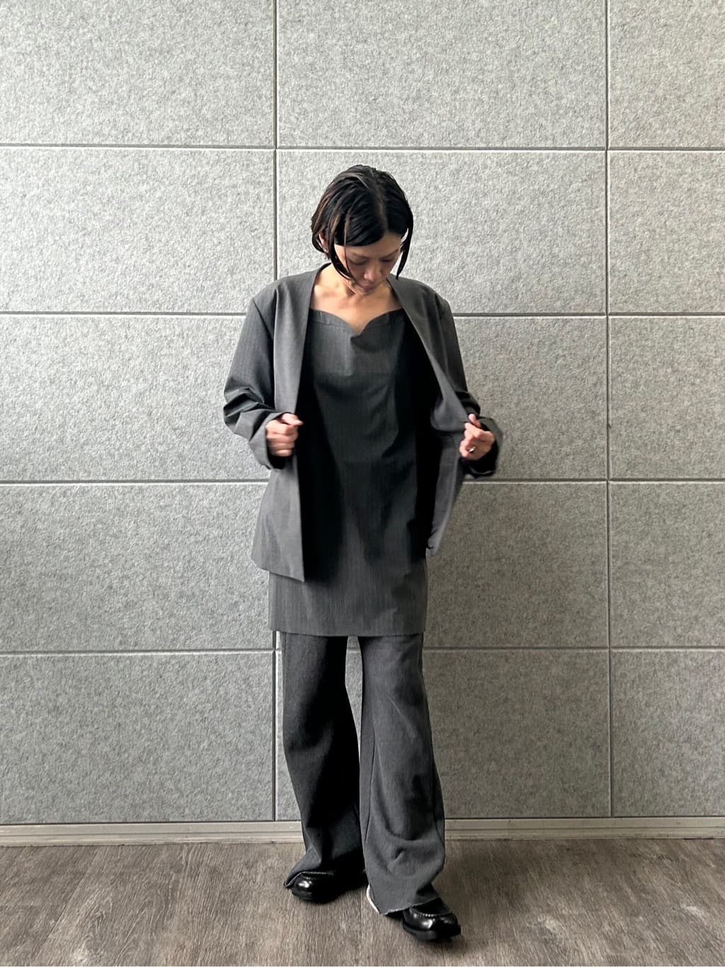 yukoさんの「CODE A｜tailored mood mini dress」を使ったコーディネート