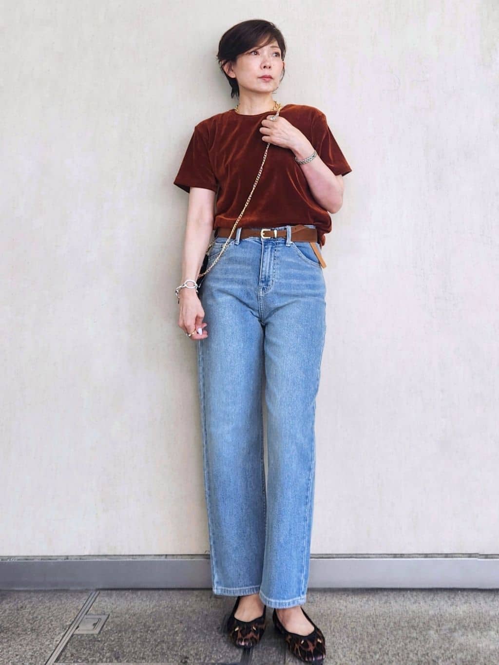 milkyさんの「OPAQUE.CLIP｜フロッキーチュールTシャツ【洗濯機洗い可】」を使ったコーディネート