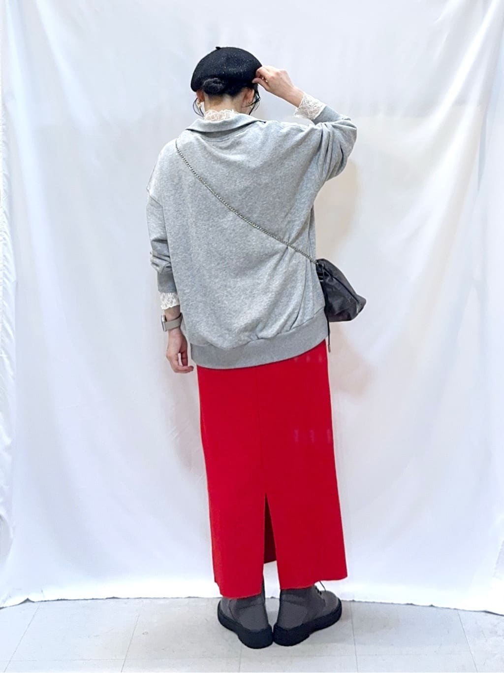 𝐇𝐢𝐫𝐨𝐦𝐢さんの「SHOO･LA･RUE｜【S-LL】上品なレースハイネックトップス」を使ったコーディネート