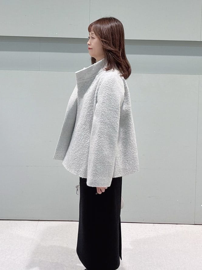 makiさんの「UNTITLED｜【エレガント／ミディアウター】ミックスヘリンボンコート」を使ったコーディネート