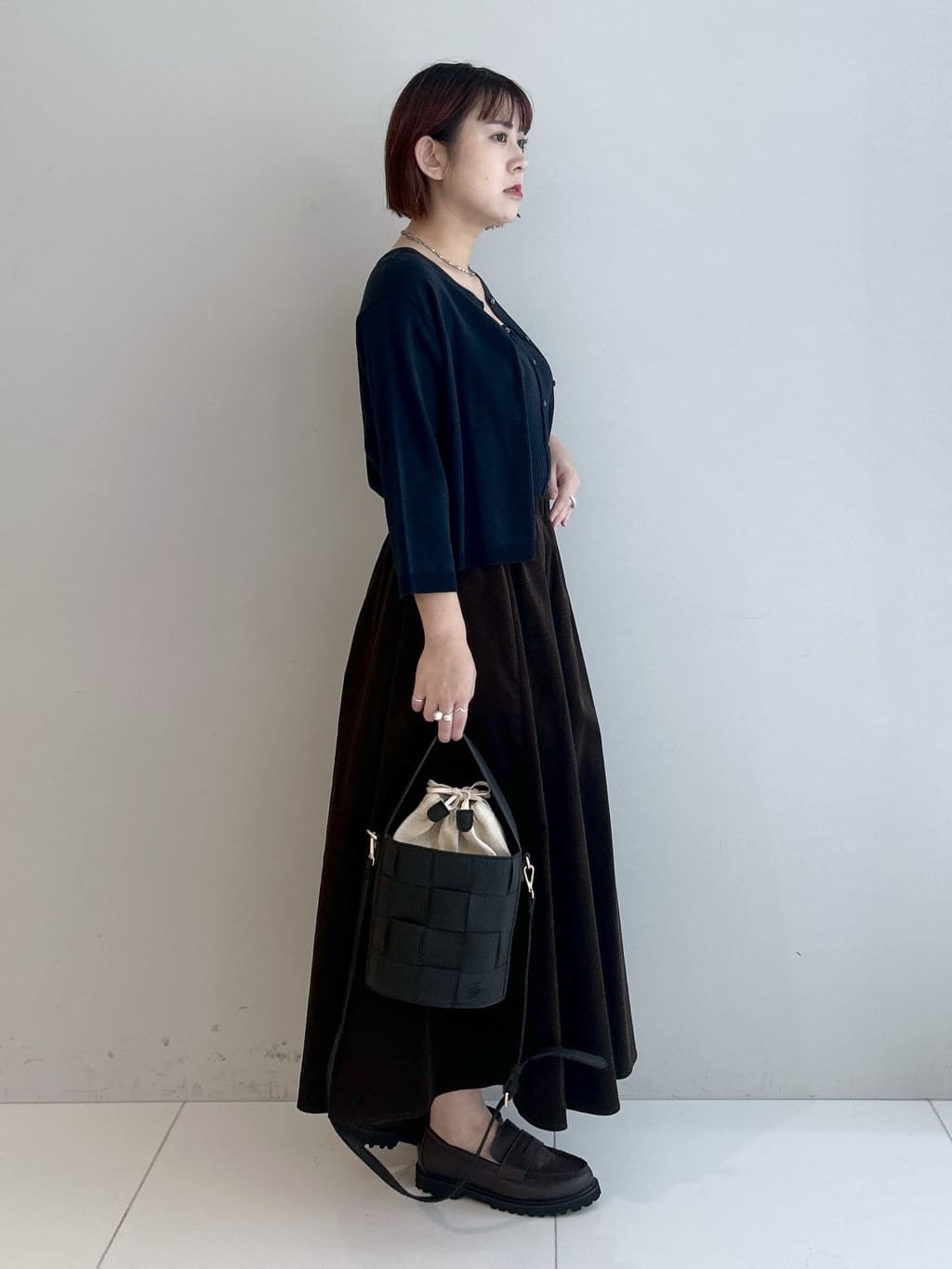 Hirokaさんの「Dessin｜【2点セット・洗える】2WAYカーディガン＆キャミソールアンサンブル」を使ったコーディネート