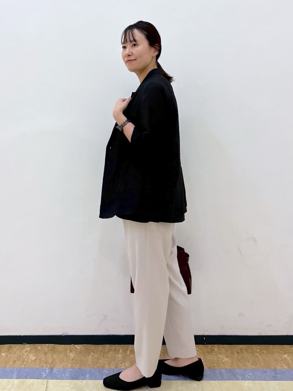 akariさんの「index｜ノースリペプラムドッキングトップス【洗濯機洗い可／接触冷感】」を使ったコーディネート