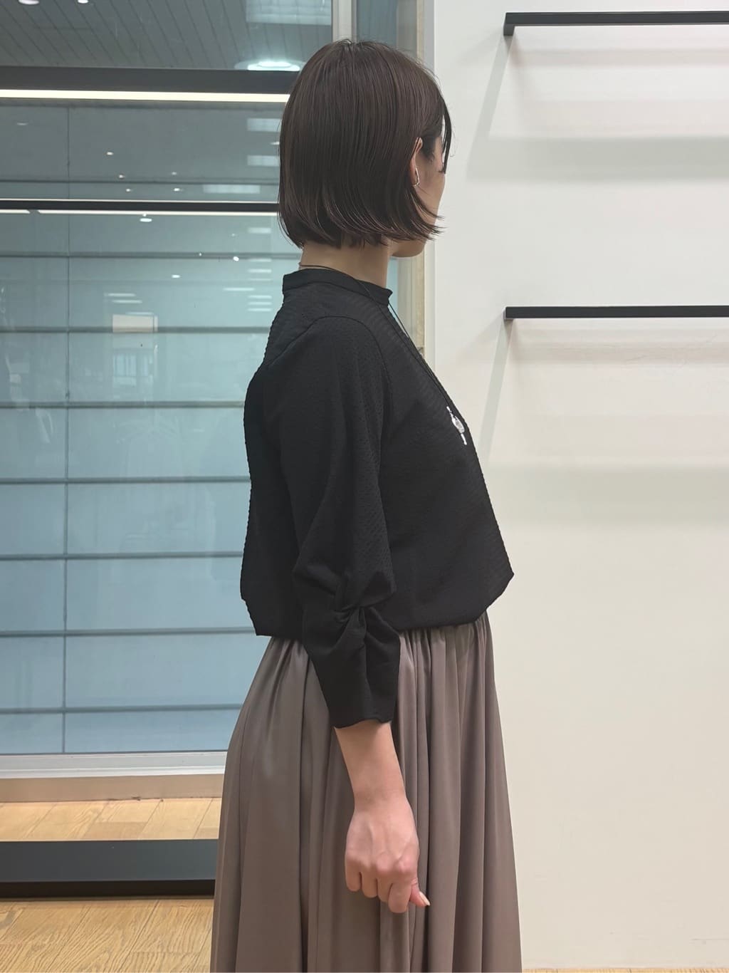 asamiさんの「INDIVI｜【UVケア／吸汗速乾】スリーブデザインブラウス」を使ったコーディネート