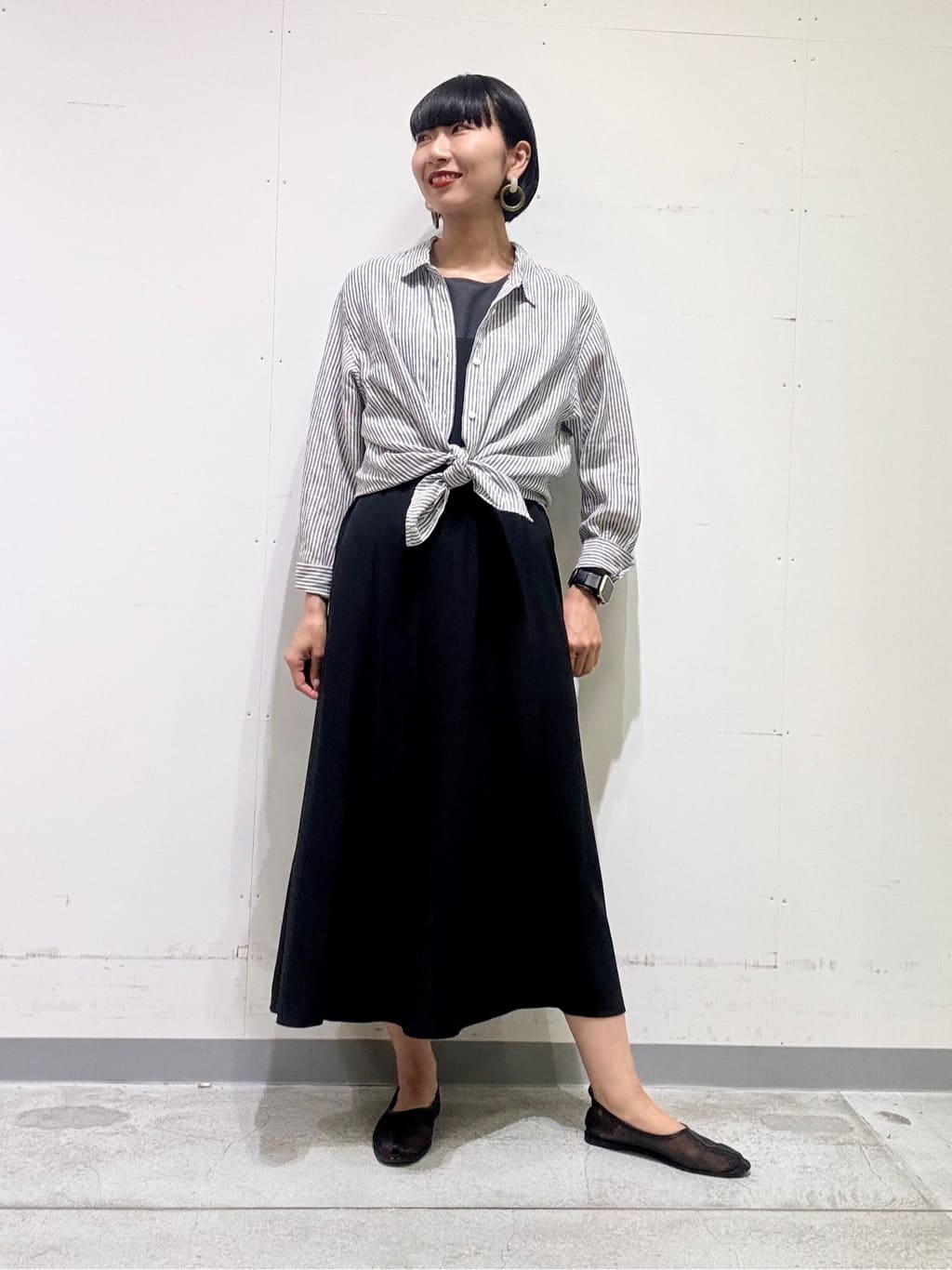 naoさんの「INDIVI｜【UVケア】エアリージョーゼット キャミワンピース」を使ったコーディネート