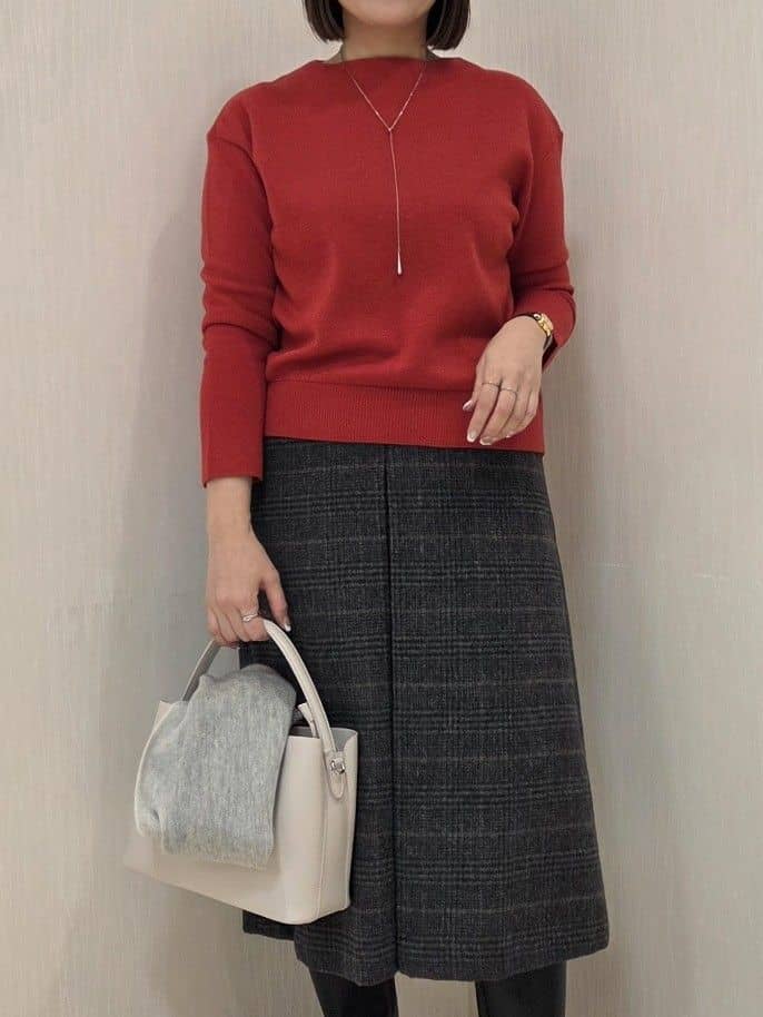 naokoさんの「UNTITLED｜【洗える】モックネックミラノリブニット」を使ったコーディネート