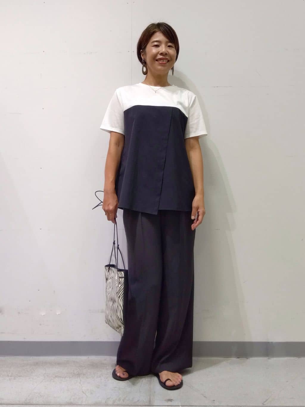 Kさんの「INDIVI｜【洗える】ビスチェレイヤード風トップス」を使ったコーディネート