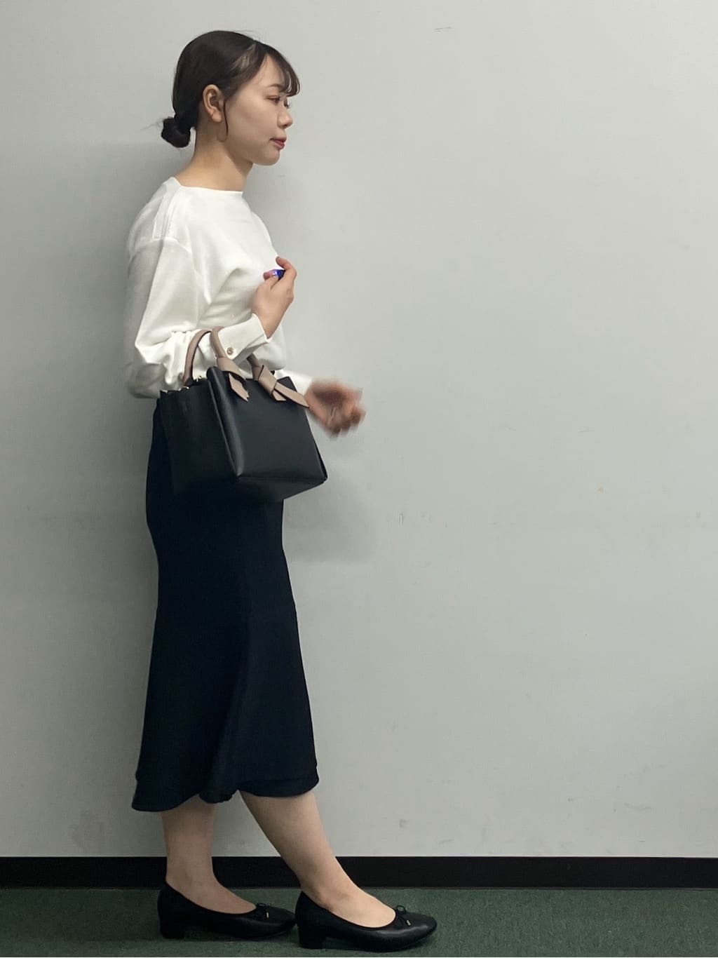 MAYUKIさんの「index｜ラメガーター編みボートネックニット【洗濯機OK】《8col／XS～LL》」を使ったコーディネート